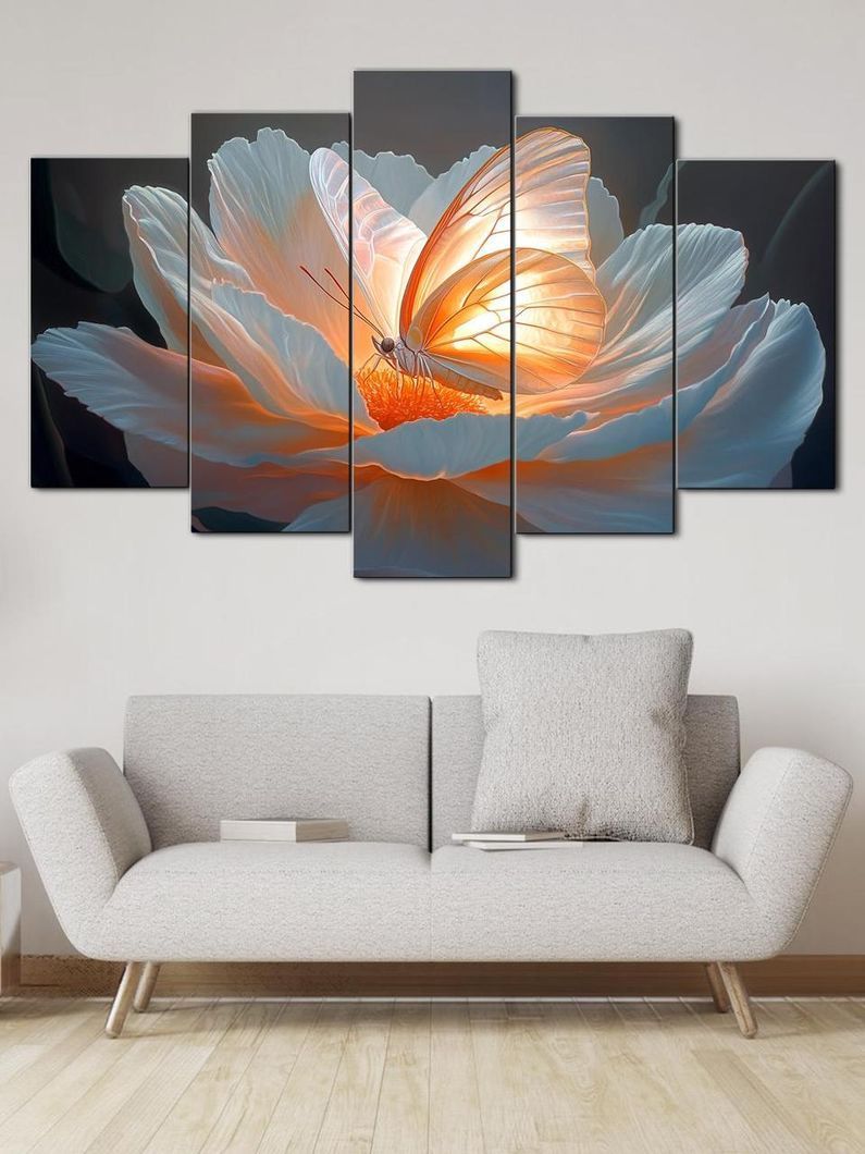 Модульна картина MAKO " Метелик на квітці " 80x125 см MK50545