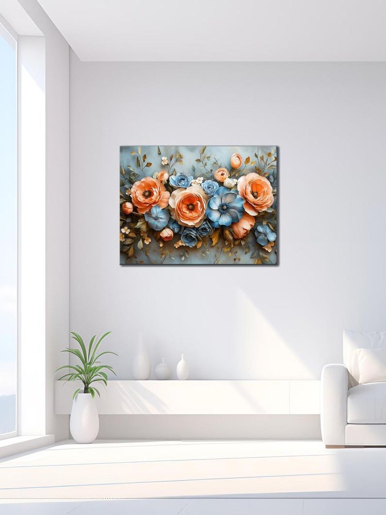 Картина на холсте МАKO " Цветочный ковер " 50x70 см MK10547_5070