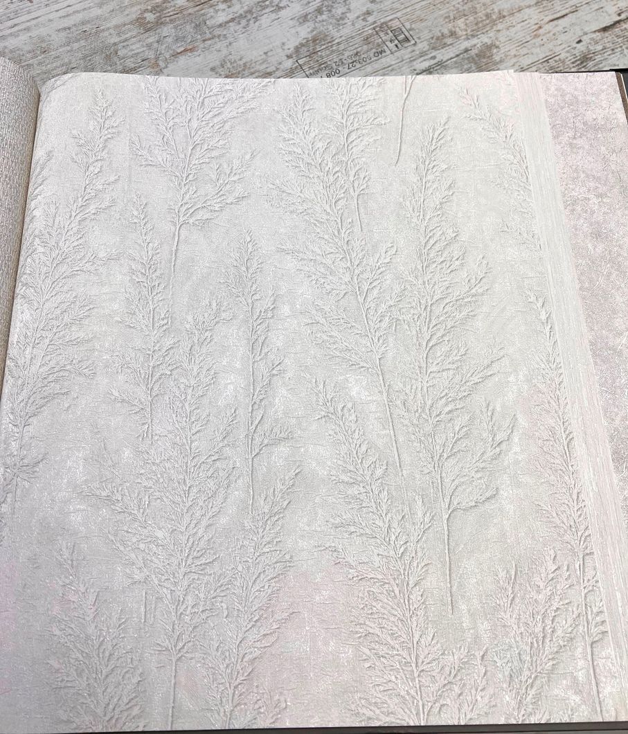 Обои виниловые на флизелиновой основе Marburg Natural Opulence белый 0,70 х 10,05м (33214)