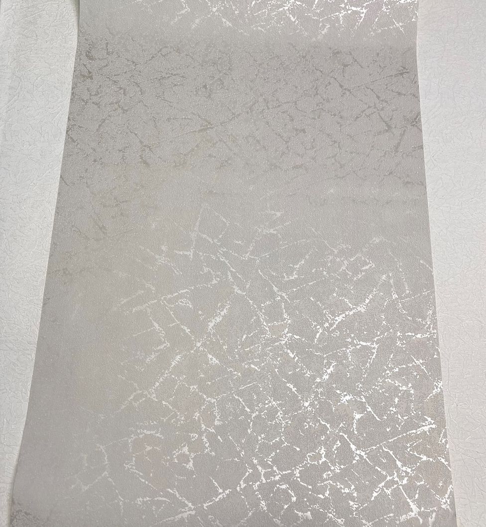 Обои акриловые на бумажной основе Слобожанские обои серый 0,53 х 10,05м (485-01),, Серый, Серый
