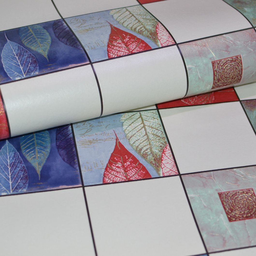 Шпалери вінілові на паперовій основі супер мийка Слов'янські шпалери B49.4 Листопад різні кольори 0,53 х 12м (5581 - 12)