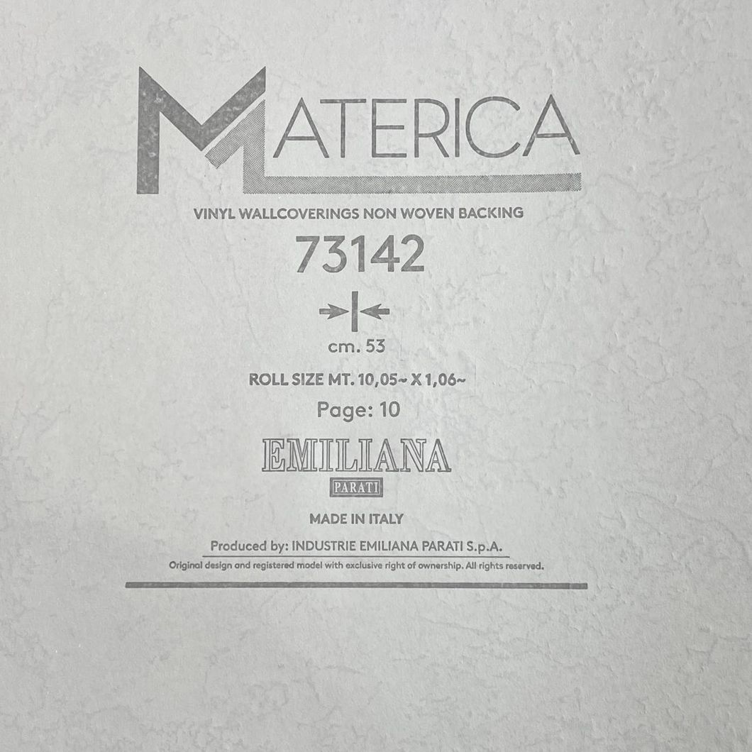 Обои виниловые на флизелиновой основе серо-бежевый Materica (Emiliana Parati) 1,06 х 10,05м (73142)