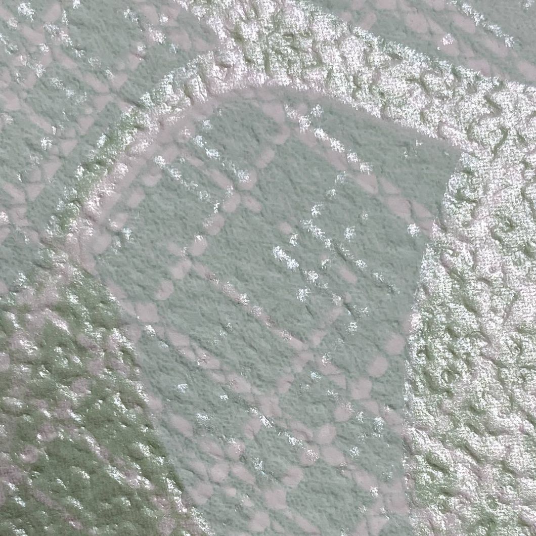 Шпалери паперові зелені Слов'янські шпалери Colorit В227 Маргаритка 0,53 х 10,05м (8064-04)