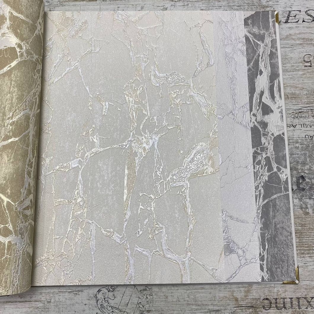 Обои виниловые на флизелиновой основе Emiliana Parati Carrara молочный 1,06 х 10,05м (84606)