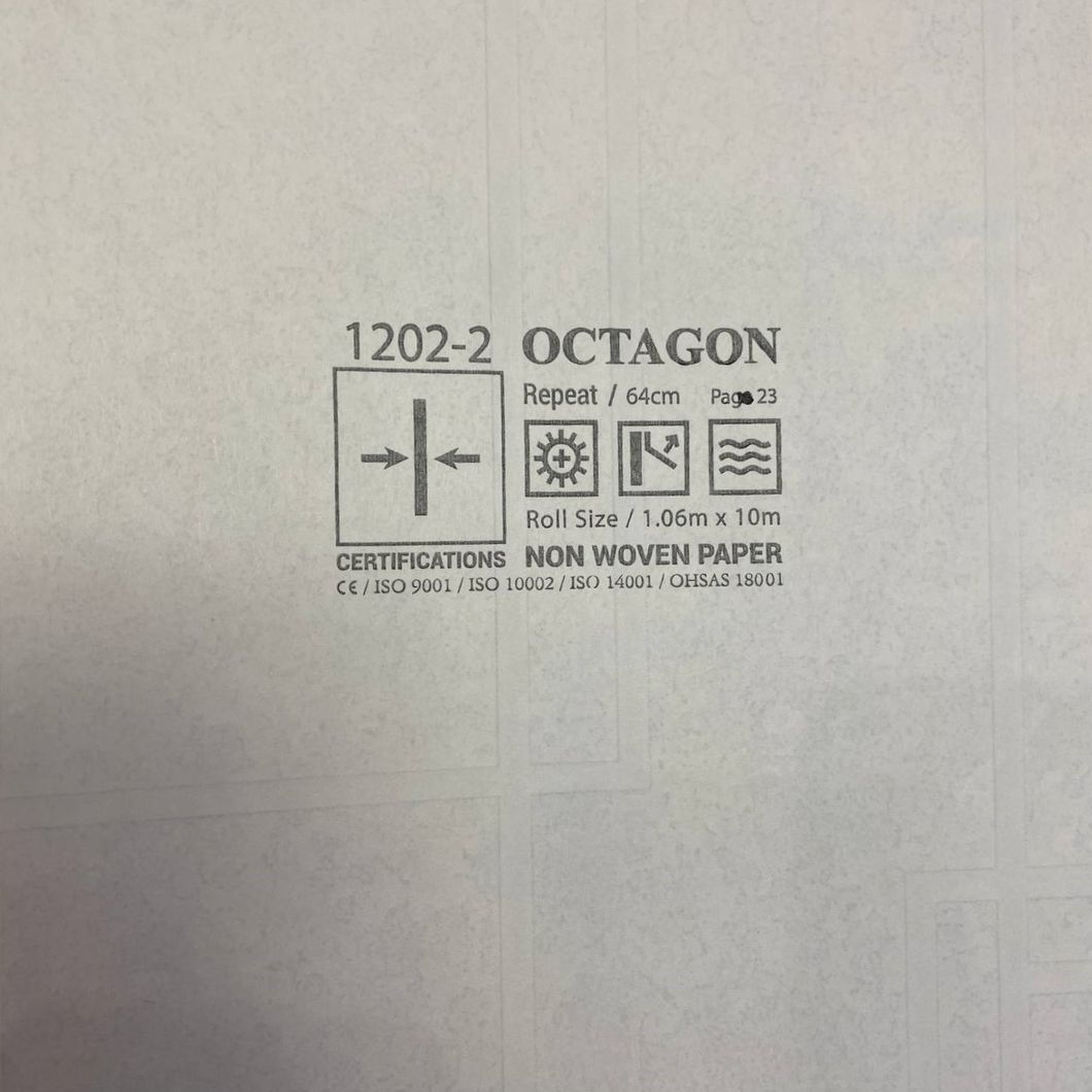 Шпалери вінілові на флізеліновій основі Octagon AdaWall сіро-бежевий 1,06 х 10,05м (1202-2)
