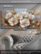 Модульная картина MAKO "Очарование белых цветов" 53x100 см MK30635