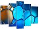 Модульная картина на холсте "Абстракция - стеклышки" 5 частей 80 x 140 см (MK50208)