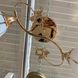 Люстра 2 лампи білі у вітальню, спальню скло в класичному стилі (ХА1149/В2), Золото, Золото