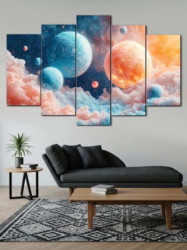 Модульная картина MAKO "Галактические мечты " 80x125 см MK50546