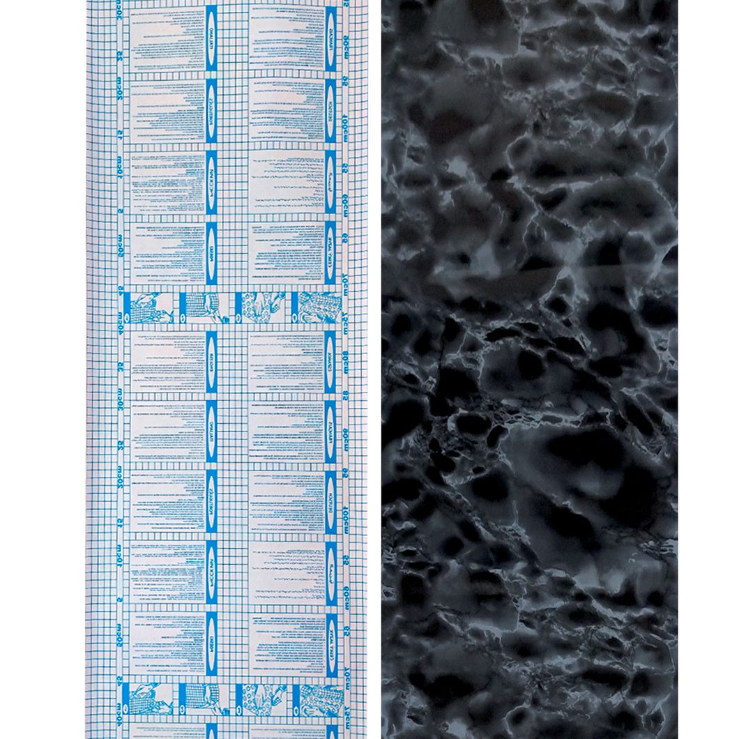 Самоклеюча декоративна плівка чорний мрамор 0,45Х10М (36000), Черный, Чорний