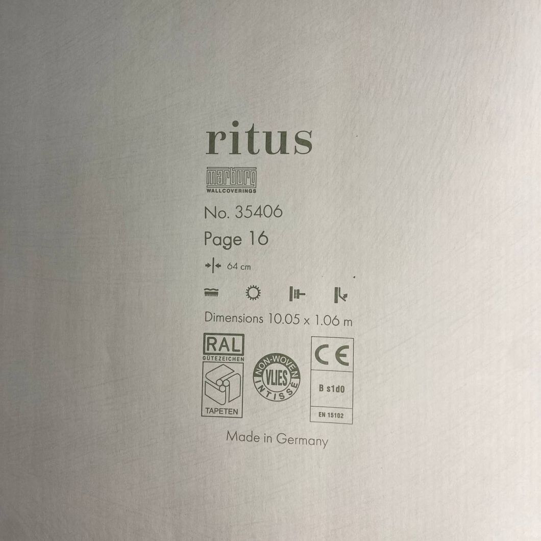 Обои виниловые на флизелиновой основе Marburg Ritus Черные 1,06 х 10,05м (35406)