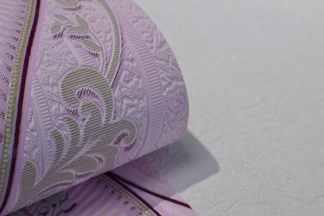 Шпалери вінілові на паперовій основі Слов'янські шпалери Comfort В53,4 Чарівниця рожевий 0,53 х 10,05м (5687-06)