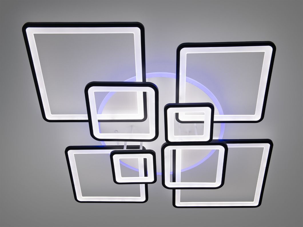 Сучасна LED люстра з пультом, диммером та підсвіткою, 225W