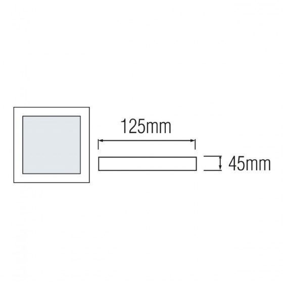 Светильник светодиодный накладной CARLA-18/SQ 18W 4200К (CARLA-18/Sq), Белый4, Белый