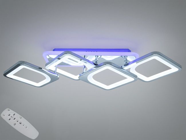 Люстра стельова LED Diasha серія 8060 золото 70Вт