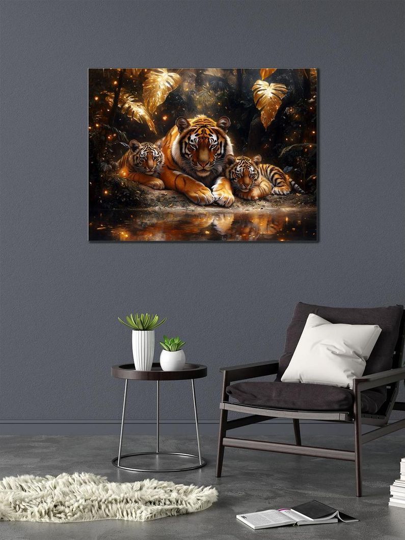 Картина на холсті МАKO " Родина тигрів " 50x70 см MK10549_5070