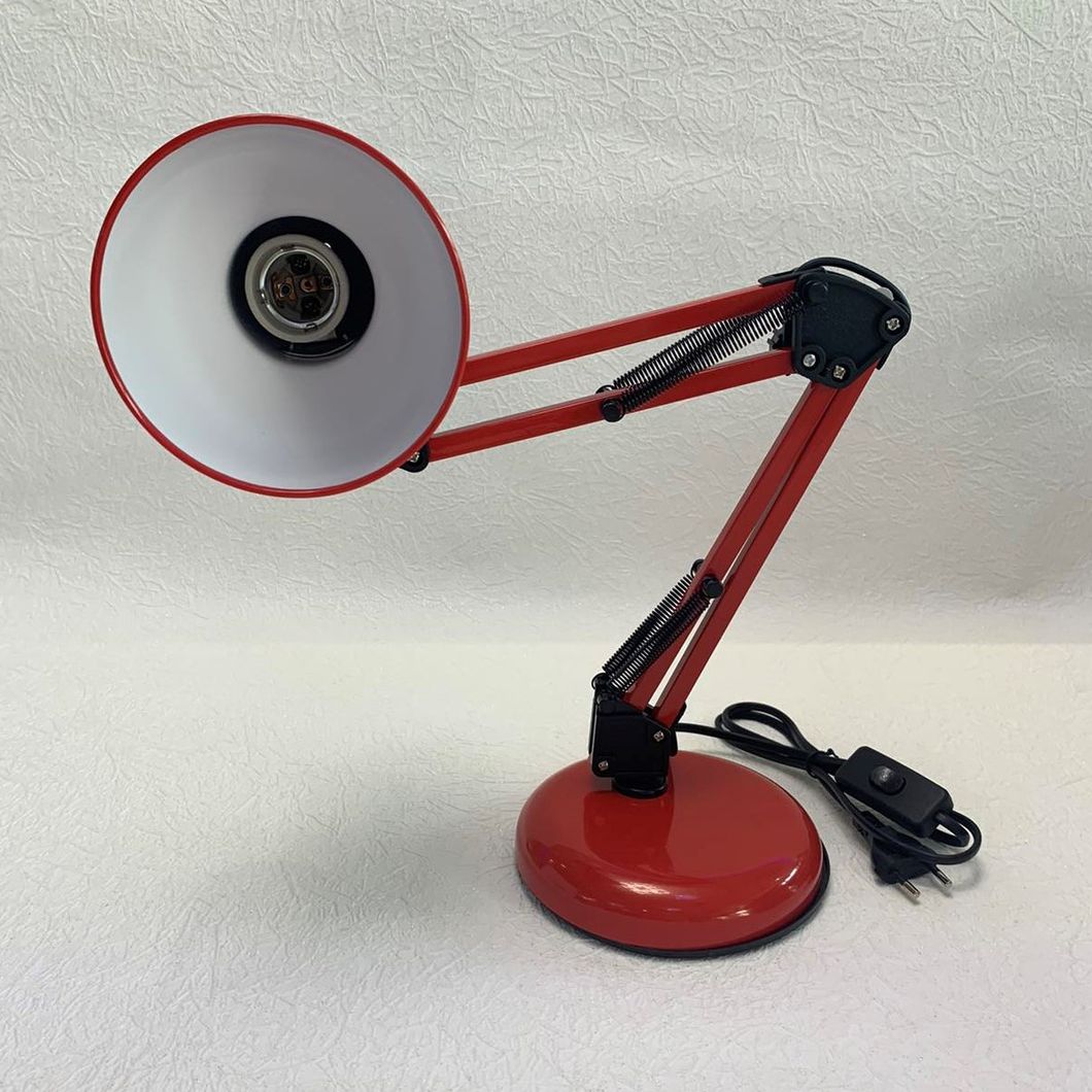 Лампа настольная красная на 1 лампа (TY-2811 RED), Красный, Красный