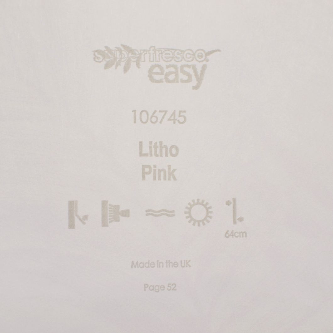 Шпалери вінілові на флізелиновій основі Superfresco Easy Litho Pink білий 0,53х10,05 (106745)
