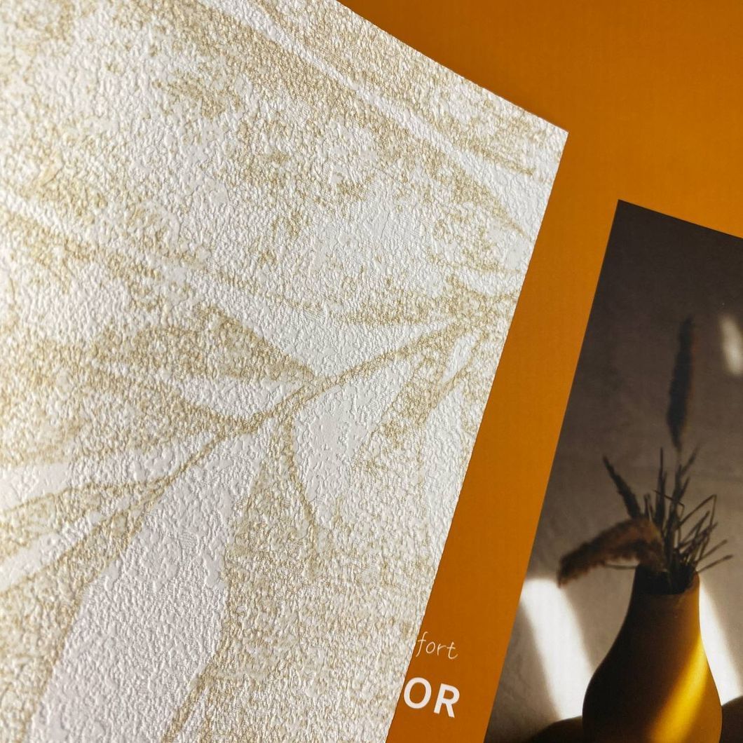 Обои виниловые на флизелиновой основе AdaWall Hue светло-бежевый 1,06 х 10,05м (24208-3)