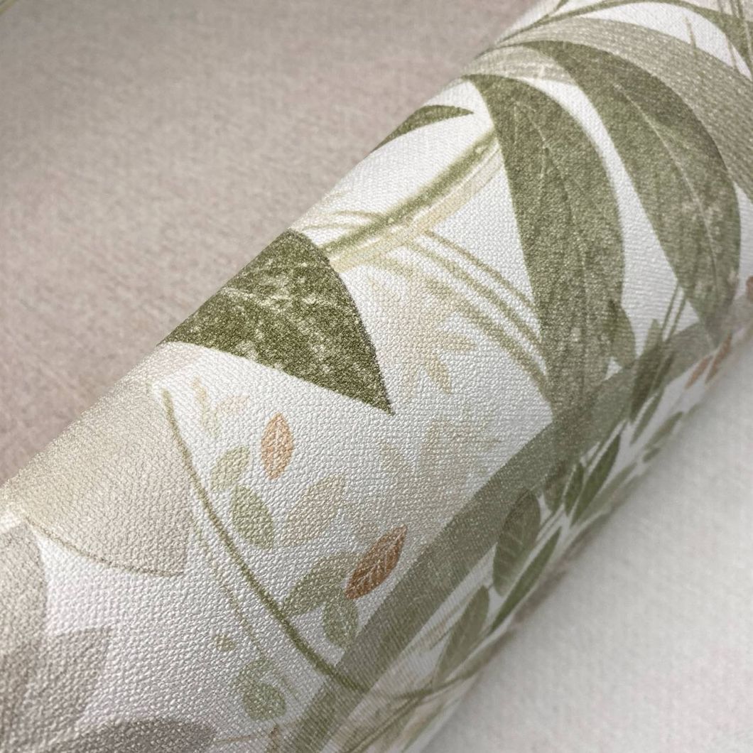 Обои виниловые на флизелиновой основе Erismann Secret Garden оливковый 1,06 х 10,05м (12238-35)
