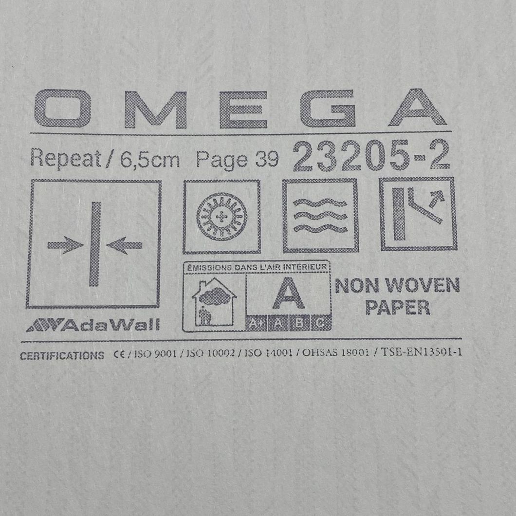 Шпалери вінілові на флізеліновій основі Світло зелені OMEGA AdaWall 1,06 х 10,05м (23205-2)