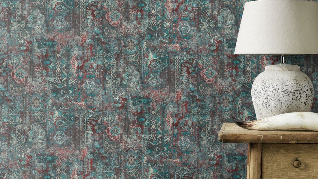 Шпалери вінілові на флізеліновій основі Rash Barbara Home Collection II синій 0,53 х 10,05м (536546)