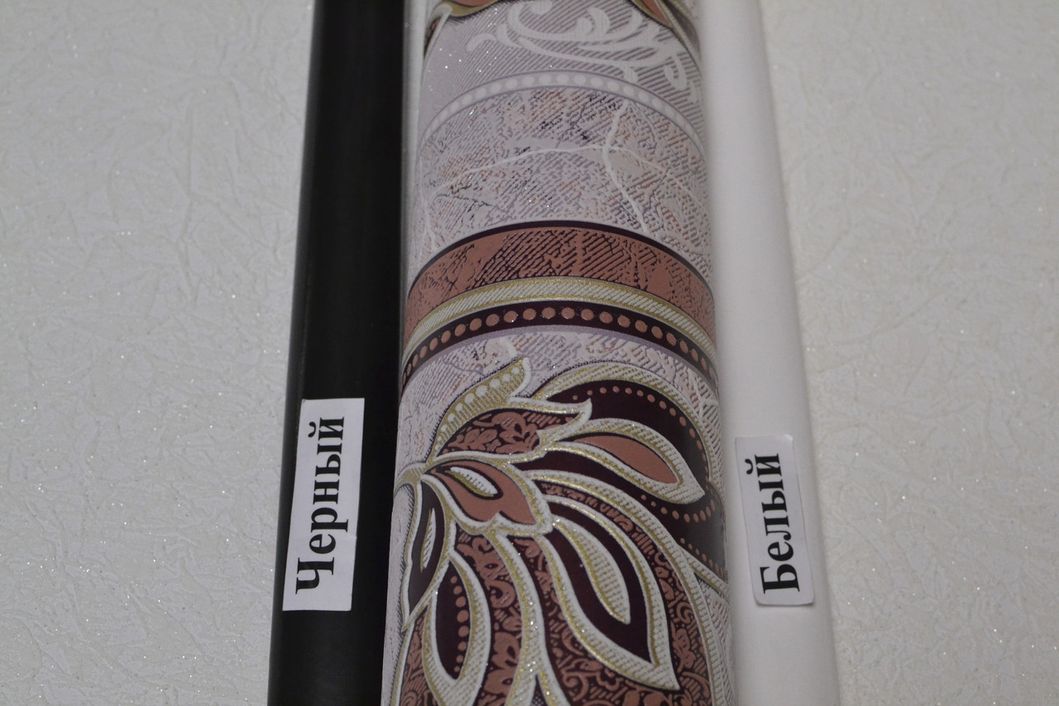 Шпалери вінілові на паперовій основі Слов'янські шпалери Comfort В53,4 Аврора 2 кавовий 0,53 х 10,05м (5723-06)