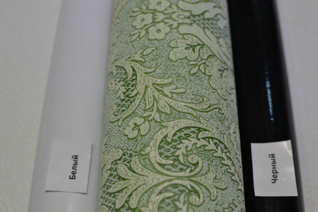 Шпалери вінілові на флізеліновій основі Слов'янські шпалери VIP B109 Фарос зелений 1,06 х 10,05м (3554 - 04)