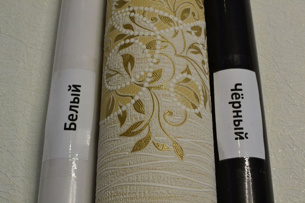 Шпалери вінілові на паперовій основі жовтий Слов'янські шпалери Comfort В53,4 Опера 0,53 х 10,05м (5763-05)
