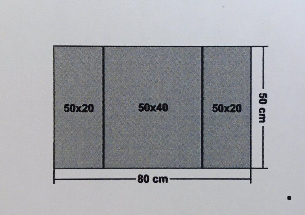 Картина триптих на полотні 3 частини Квіти 50 x 80 см (3886-TRP935)