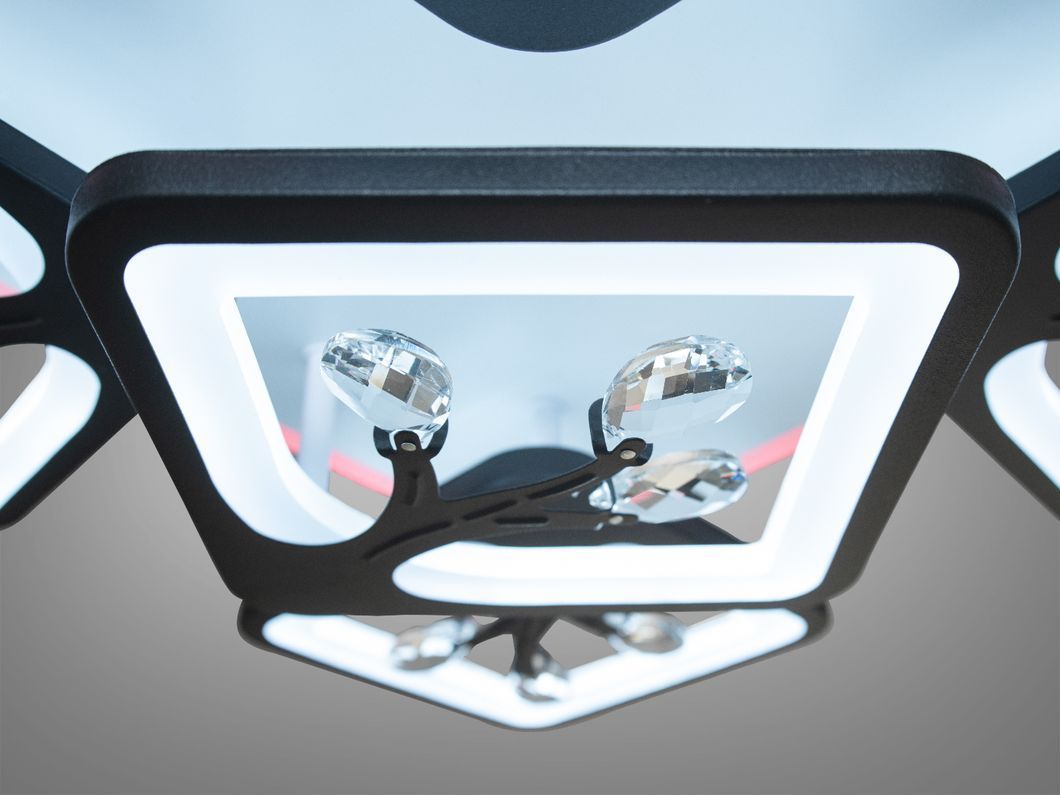 LED люстра с димером и подсветкой, 90W