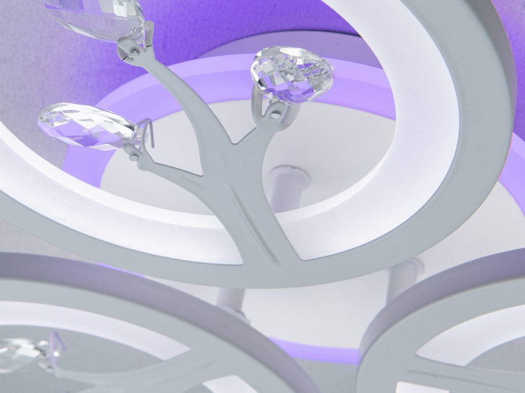 Люстра потолочная LED Diasha белая 50W пульт