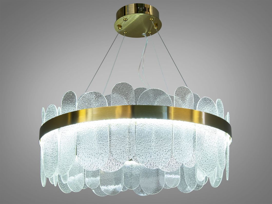 Классическая подвесная хрустальная люстра Diasha, золото, LED 120