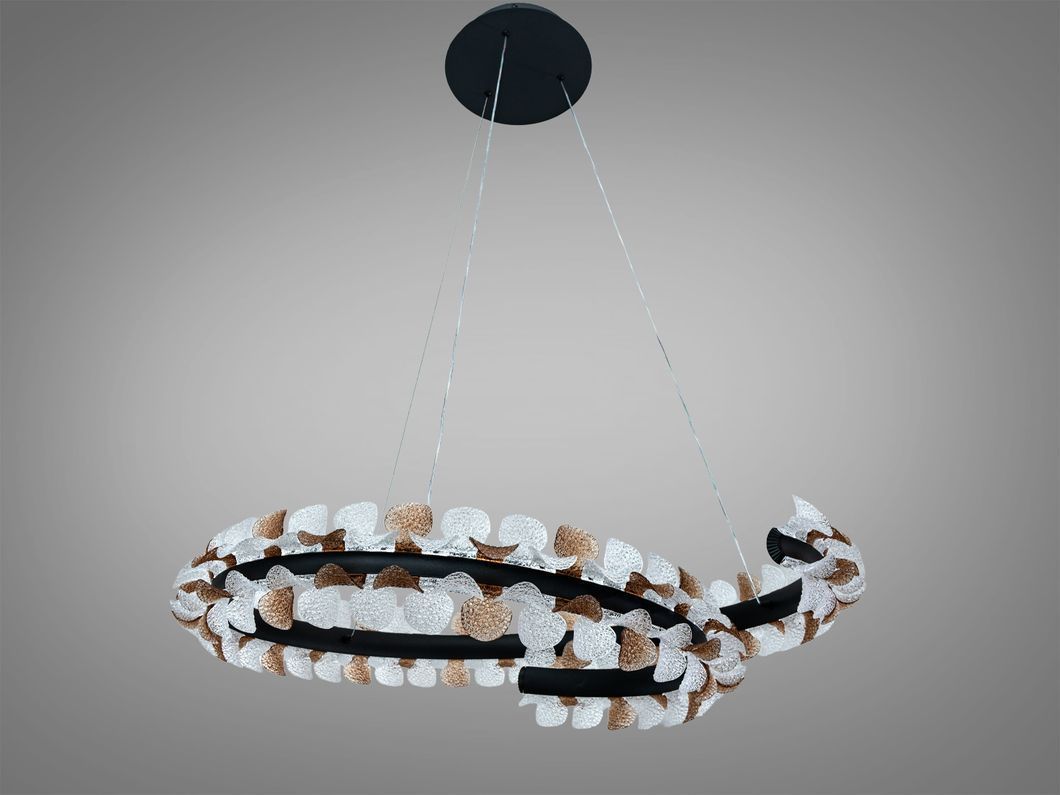 Подвесная LED люстра Diasha черная 36Вт CCT