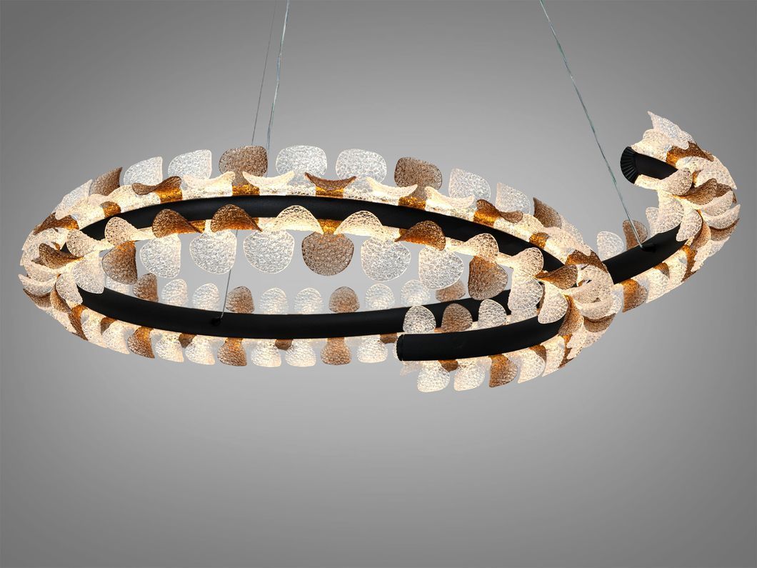 Подвесная LED люстра Diasha черная 36Вт CCT