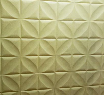Панель стінова самоклеюча декоративна 3D Ромб 700х700х8мм (178), Бежевий, Бежевий