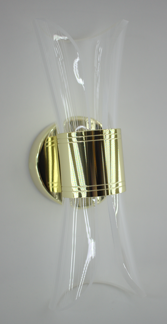Керований світлодіодний світильник бра DIO 12W 2Y-ON/OFF-215&times;100&times;85-GOLD-230-IP20