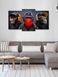 Модульная картина в гостиную/спальню для интерьера "Три мудрых обезьяны" 3 части 53 x 100 см (MK30096_E)