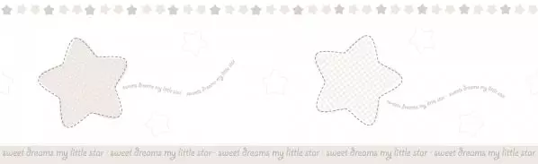 Бордюр бумажный для обоев бежевый ICH Lullaby 0,16 х 5 м (244-3)
