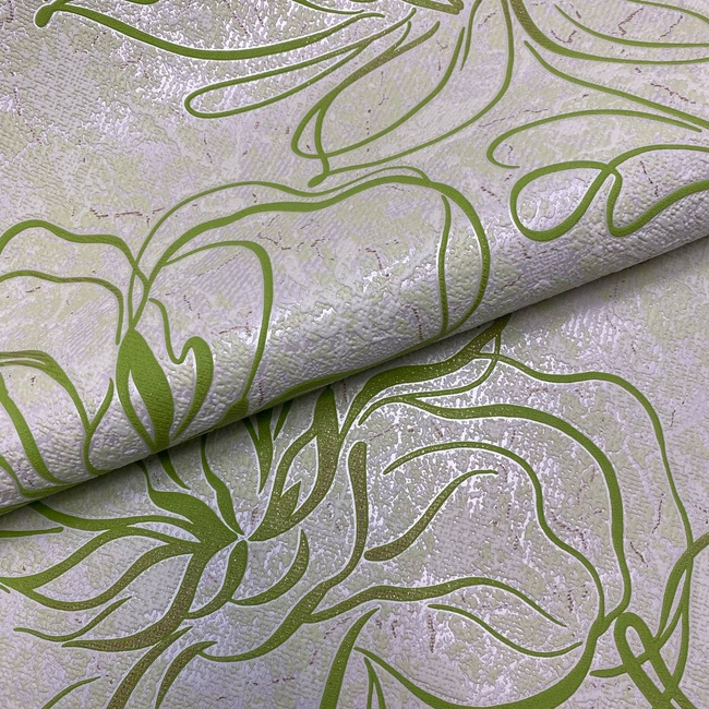 Шпалери вінілові на паперовій основі зелені Слов'янські шпалери Expromt В58,4 0,53 х 10,05м (9447-04)