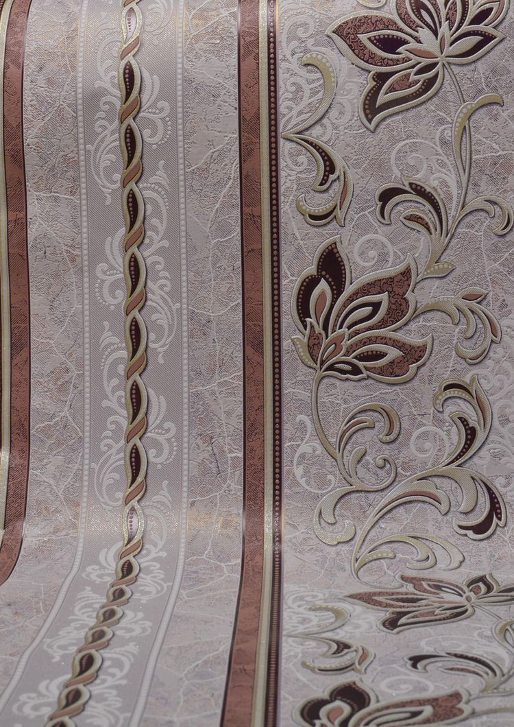 Шпалери вінілові на паперовій основі Слов'янські шпалери Comfort В53,4 Аврора 2 кавовий 0,53 х 10,05м (5723-06)