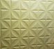 Панель стінова самоклеюча декоративна 3D Ромб 700х700х8мм (178), Бежевий, Бежевий