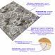 Декоративная 3D панель самоклейка под кирпич Черный мрамор 700x770x3мм (061-3) SW-00000691, Мраморный, Мраморный