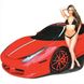 Наклейка декоративная Label №19 Красная машина с девушкой (6279 - 19)