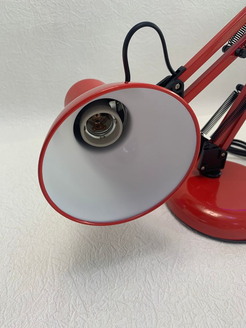Лампа настільна червона на 1 лампа (TY-2811 RED), Червоний, Червоний