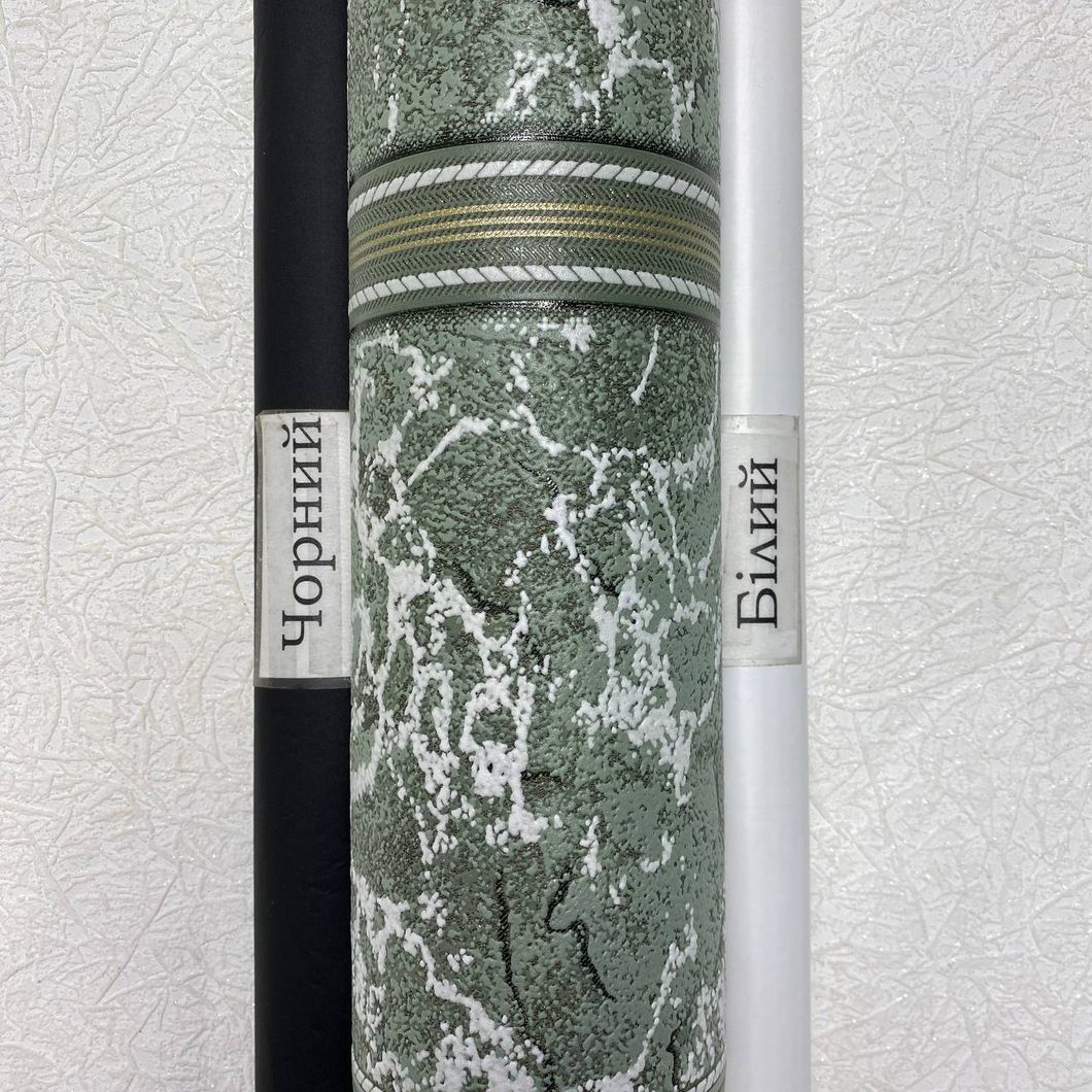 Обои виниловые на бумажной основе зеленые Славянские обои Comfort В58,4 0,53 х 10,05м (9469-04)