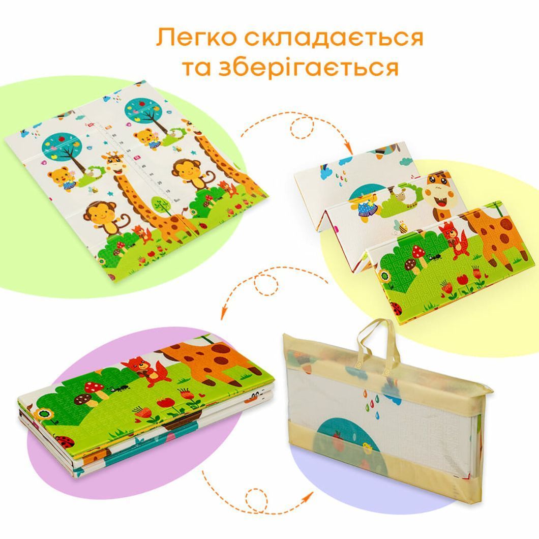 Коврик детский 147см х 177см х 8мм Лисички-Ростомер (303) SW-00003033