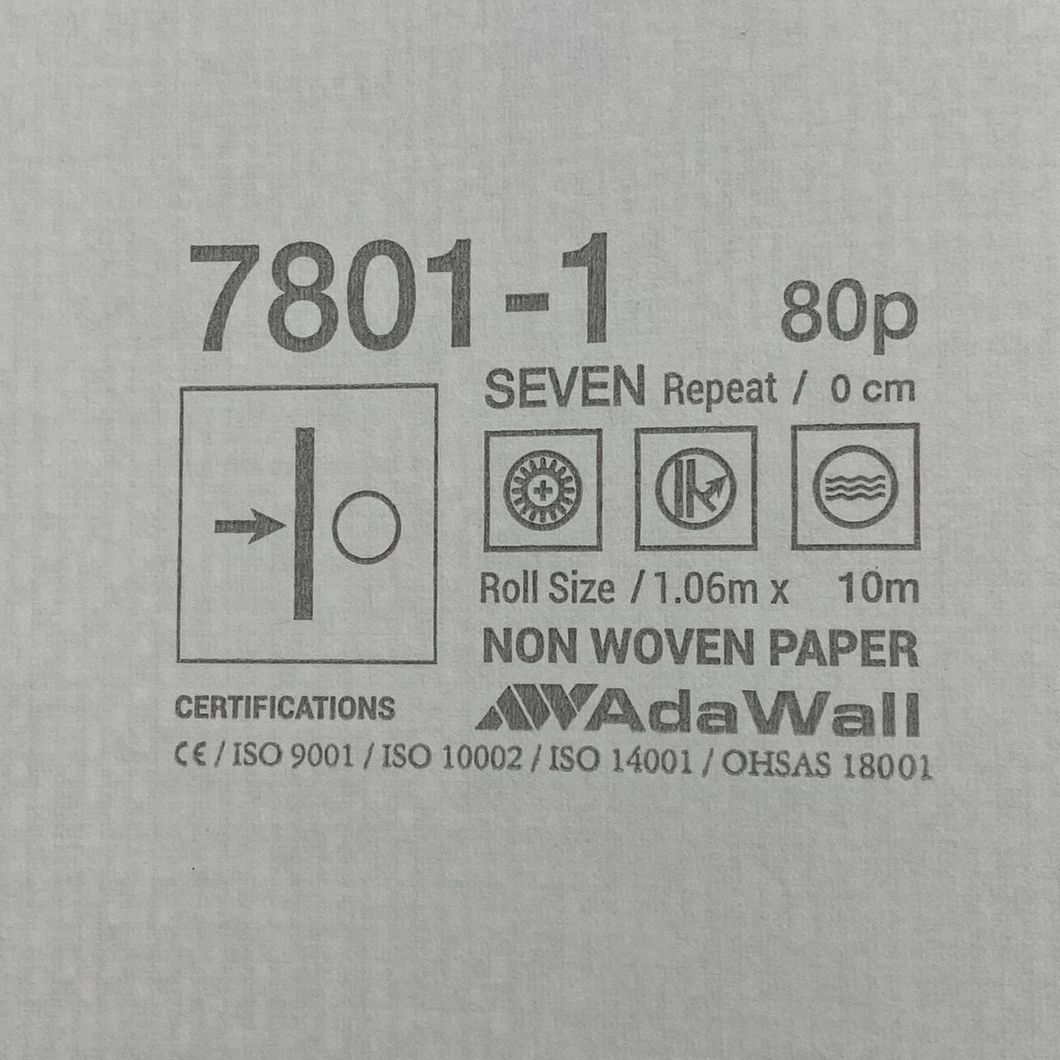 Шпалери вінілові на флізеліновій основі світло-сірий AdaWall Seven 1,06 х 10,05м (7801-1)