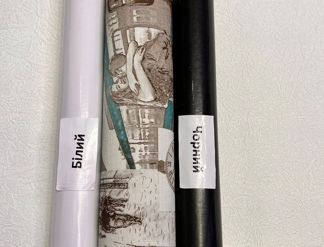 Шпалери вінілові на паперовій основі Vinil ЕШТ Ліверпуль бірюзовий 1,06 х 10,05м (2-1534)