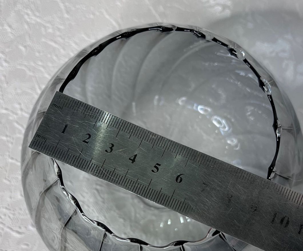 Плафон для люстры диаметр верхнего отверстия 3,1 см высота 11 см, Серый, Серый